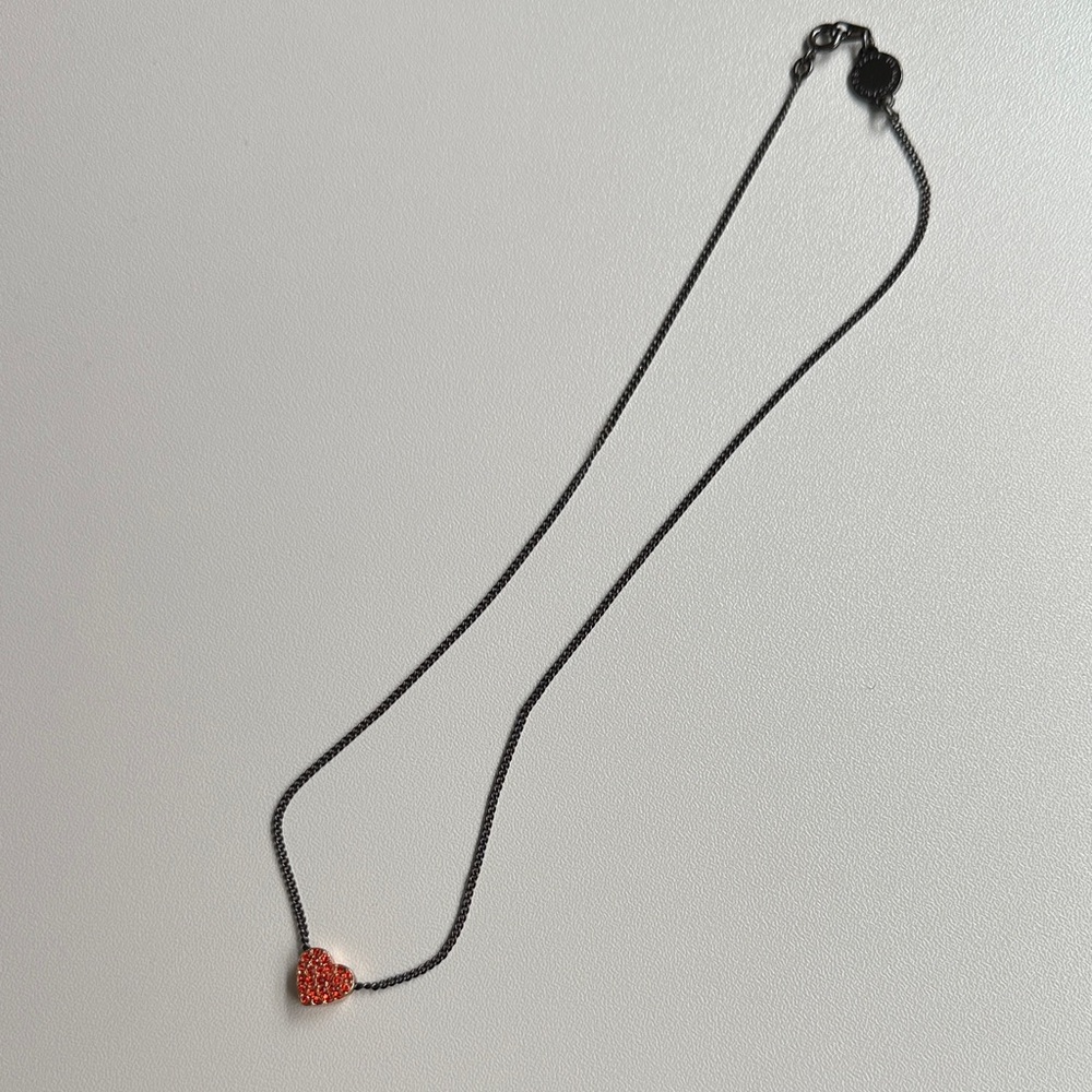 Marc Jacobs red heart necklace
